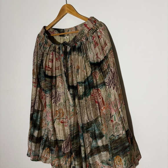 NWOT Runaway Bicycle Cara Silk Skirt, Printed - Raw Silk - Picture 14 of 16